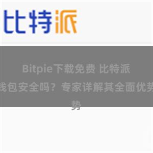 Bitpie下载免费 比特派钱包安全吗？专家详解其全面优势