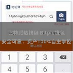 比特派热钱包 Bitpie钱包安全可靠，资产100%自主掌控