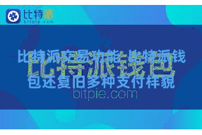 比特派交易功能  比特派钱包还复旧多种支付样貌