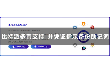 比特派多币支持  并凭证指示备份助记词